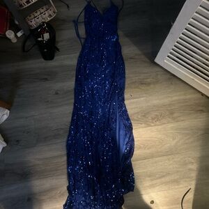 Windsor Royal Blue Sequin Prom Dress